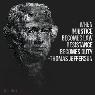 Thomas Jefferson Quote 40oz Vacuum Insulated Stainless Steel Travel Tumbler