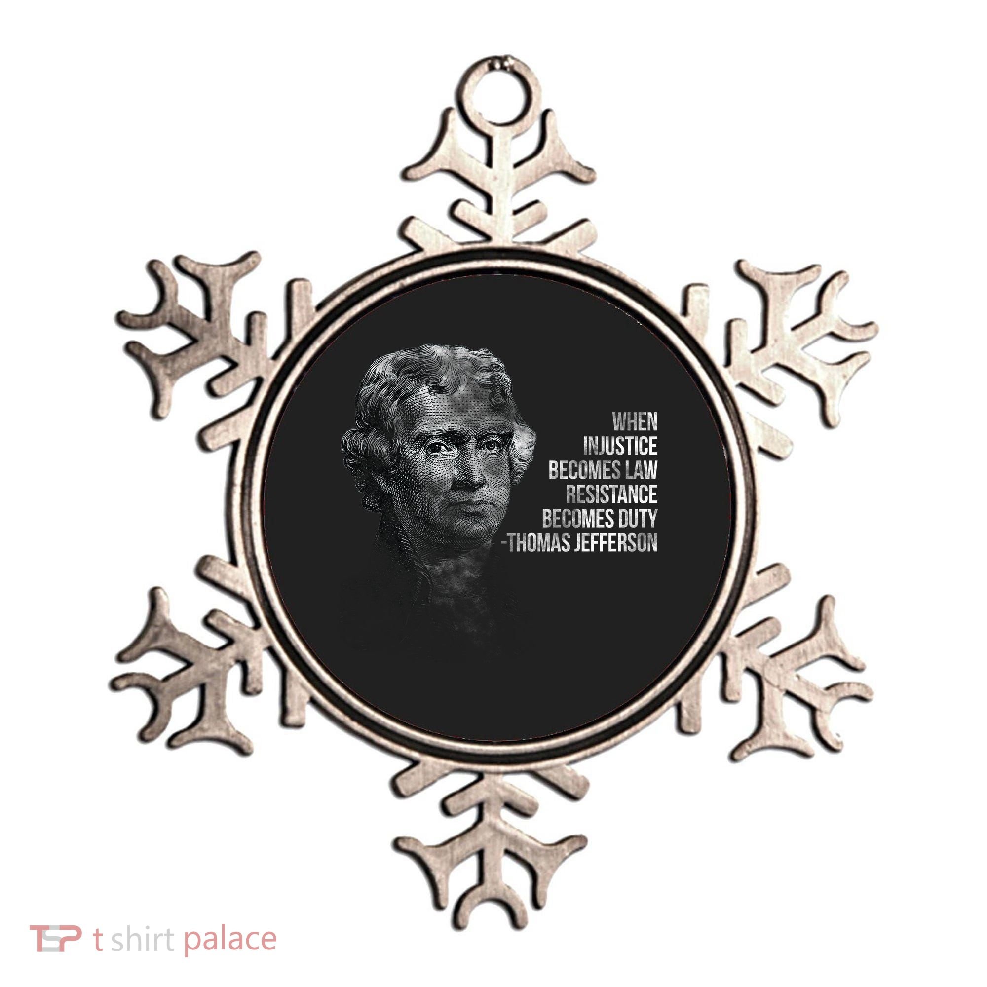 Thomas Jefferson Quote Ornament