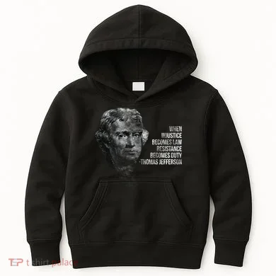 Thomas Jefferson Quote Kids Hoodie