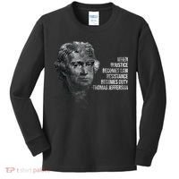 Thomas Jefferson Quote Kids Long Sleeve Shirt thumb 0