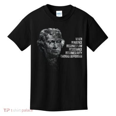 Thomas Jefferson Quote Kids T-Shirt