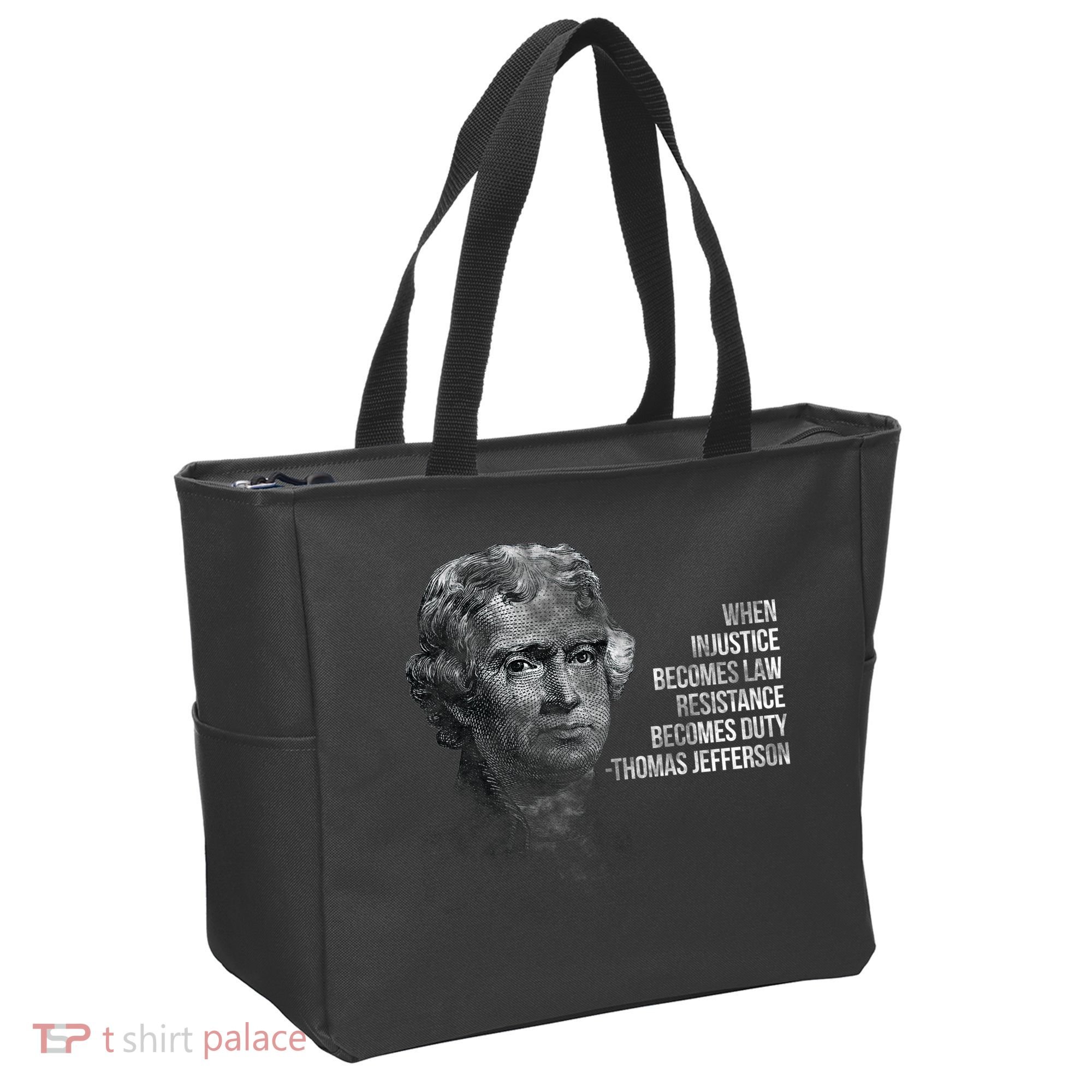 Thomas Jefferson Quote Tote Bag