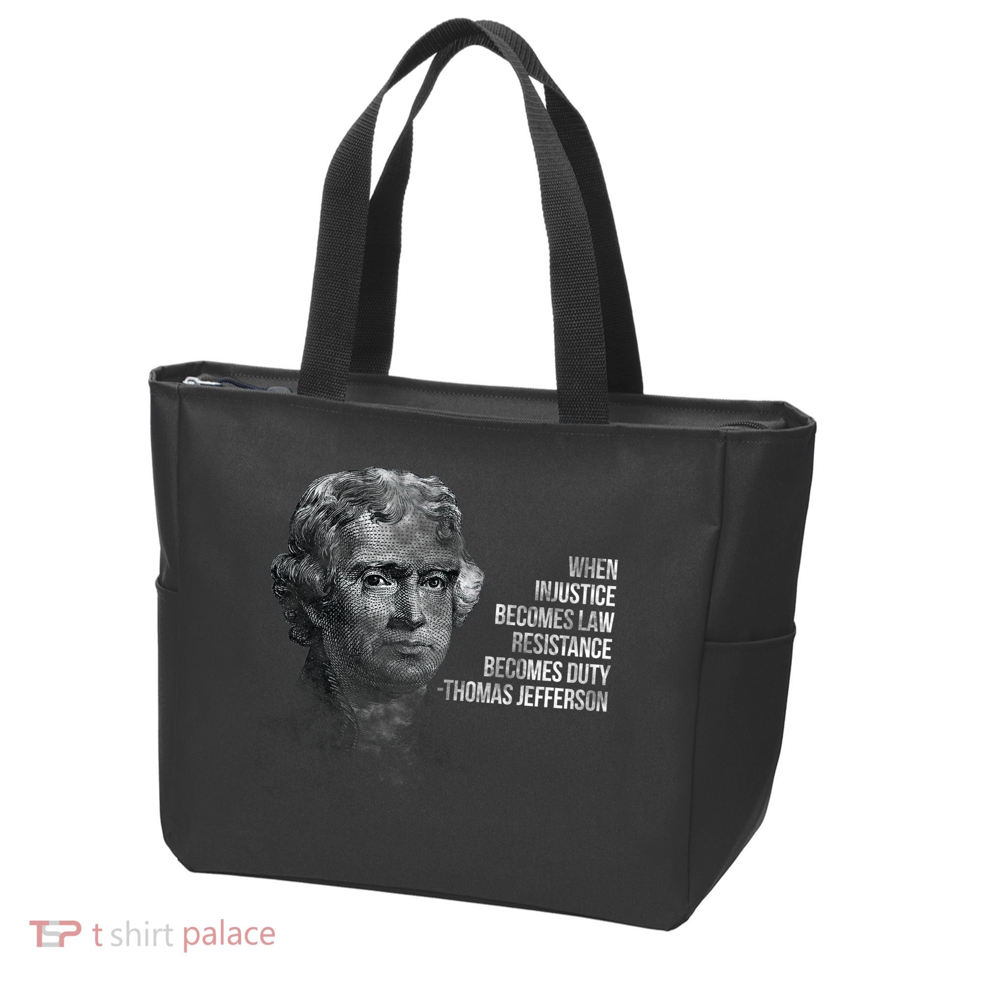 Thomas Jefferson Quote Tote Bag