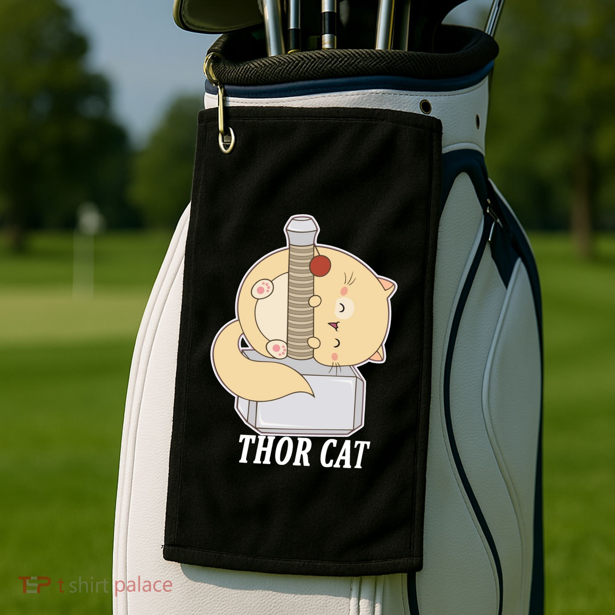 Thor Cat Golf Towel