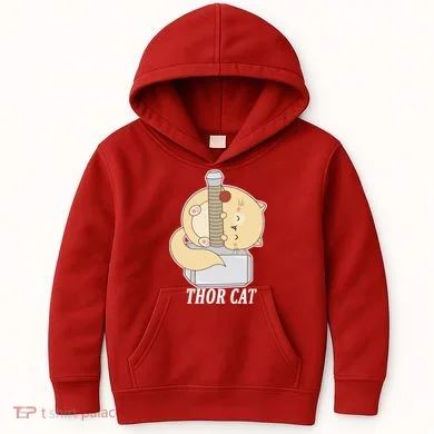 Thor Cat Kids Hoodie
