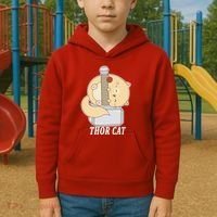 Thor Cat Kids Hoodie thumb 2