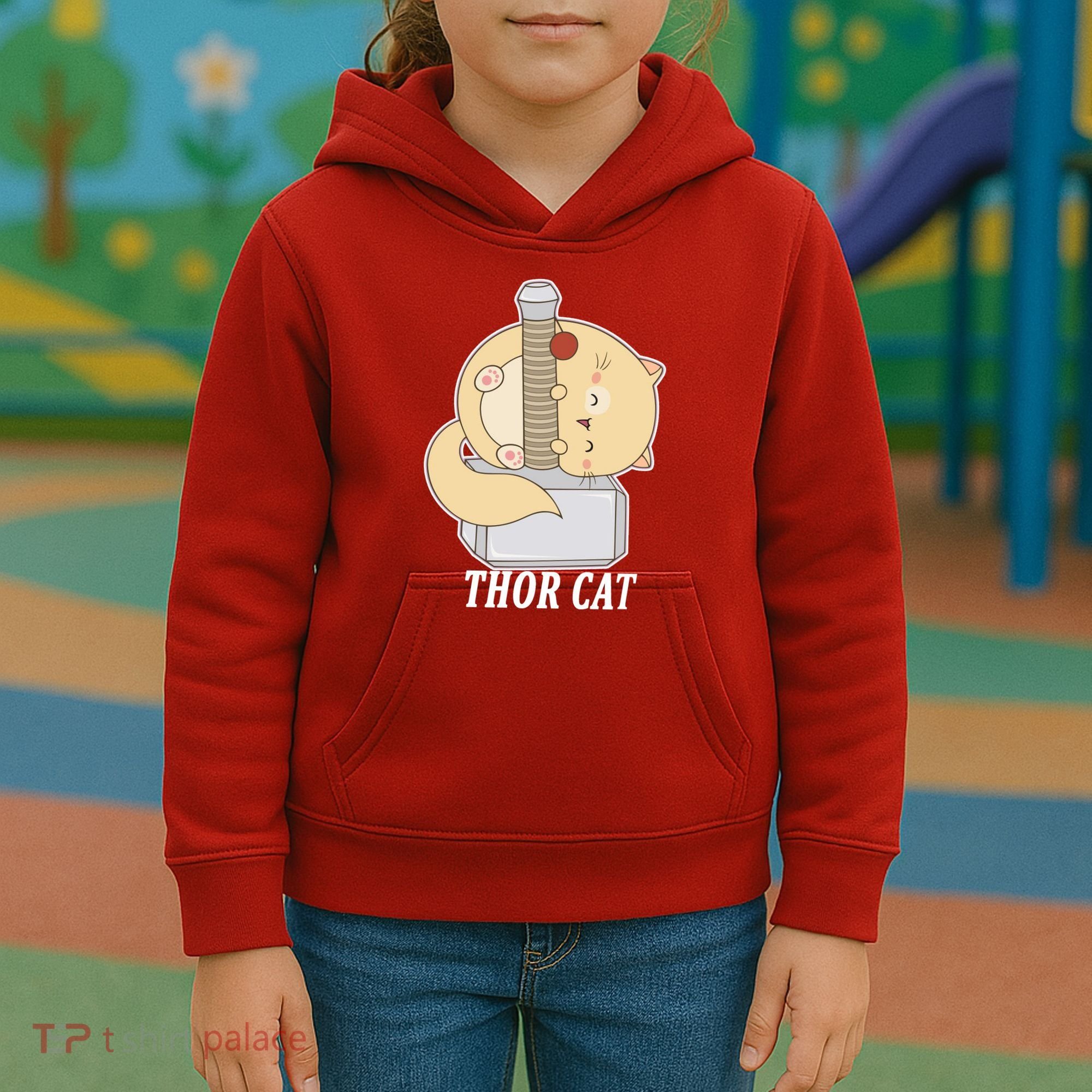 Thor Cat Kids Hoodie