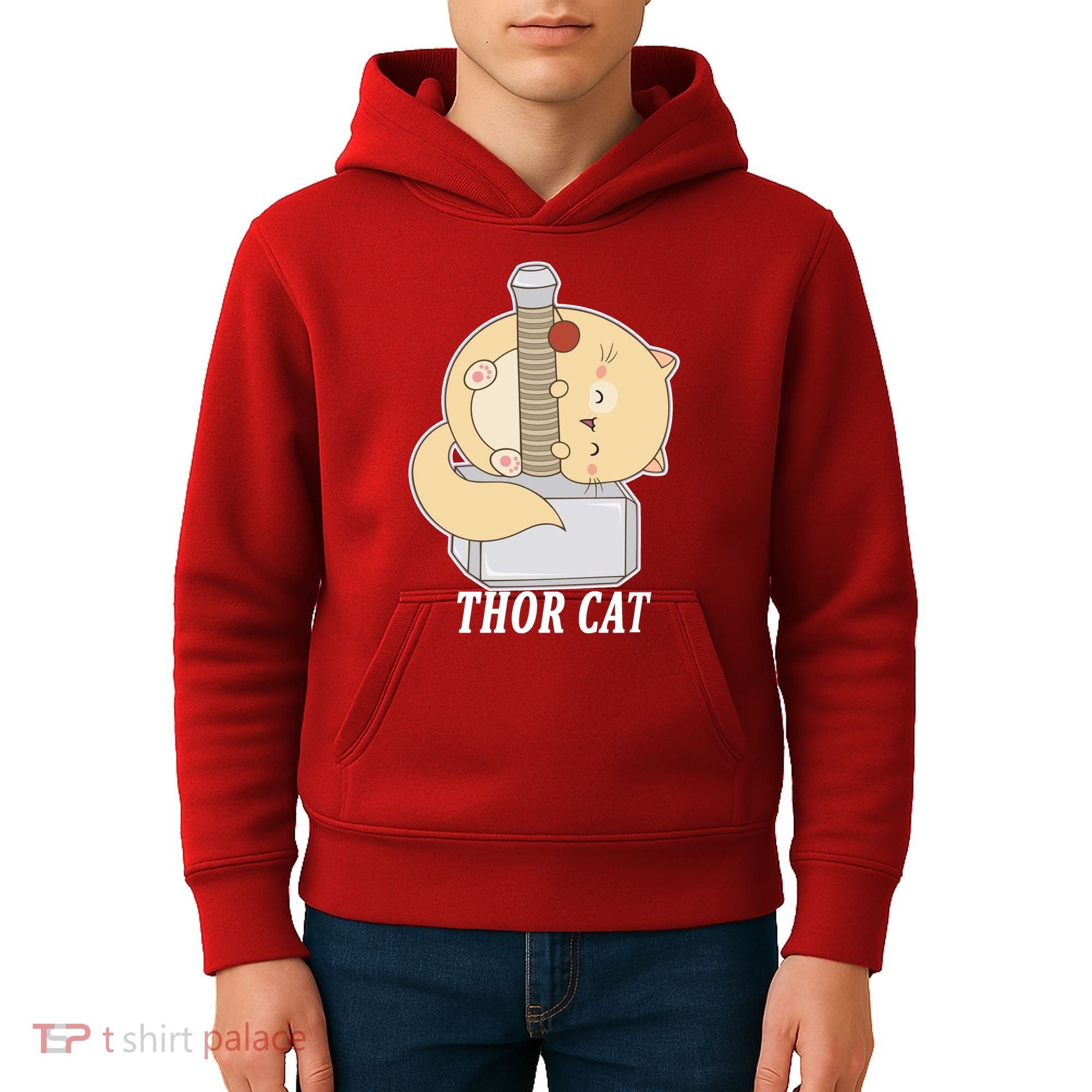 Thor Cat Kids Hoodie