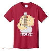 Thor Cat Kids T-Shirt thumb 0