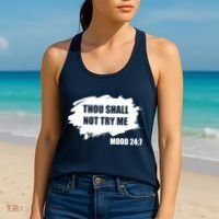Thou Shall Not Try Me Women's Tank Top thumb 2