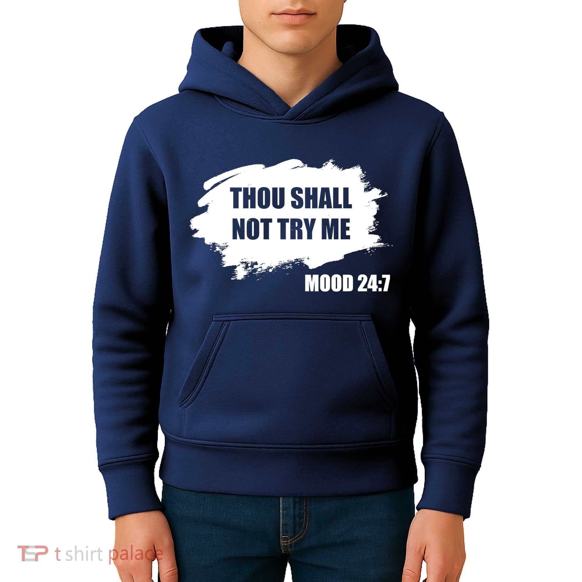 Thou Shall Not Try Me Kids Hoodie