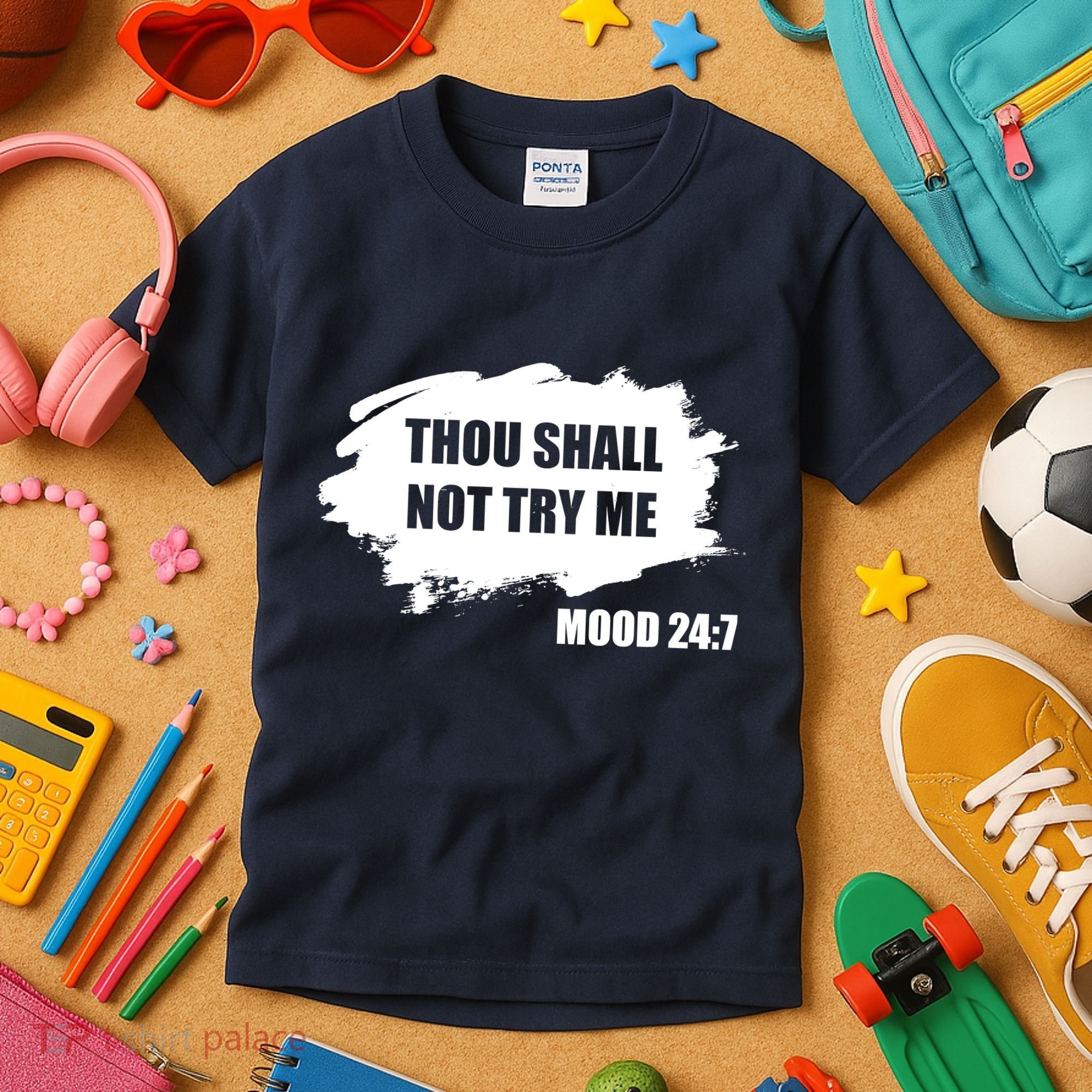 Thou Shall Not Try Me Kids T-Shirt