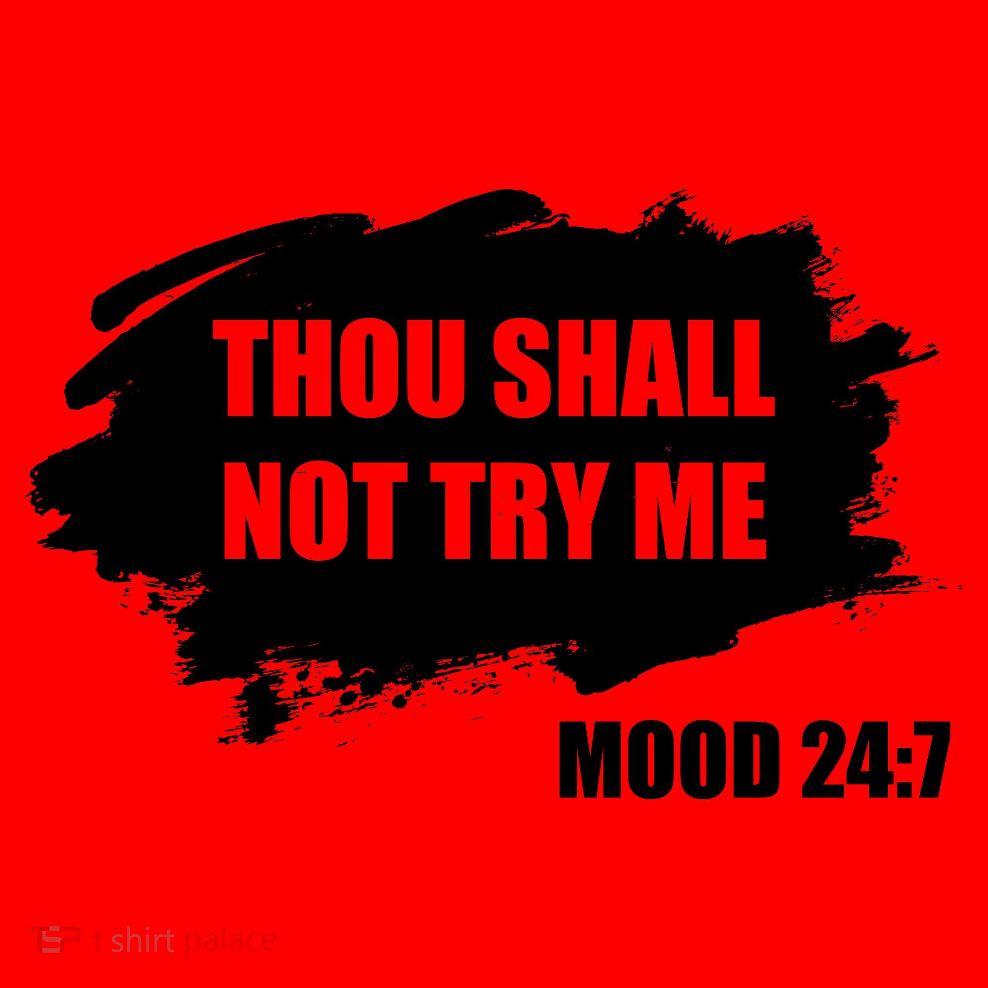 Thou Shall Not Try Me Santa Hat
