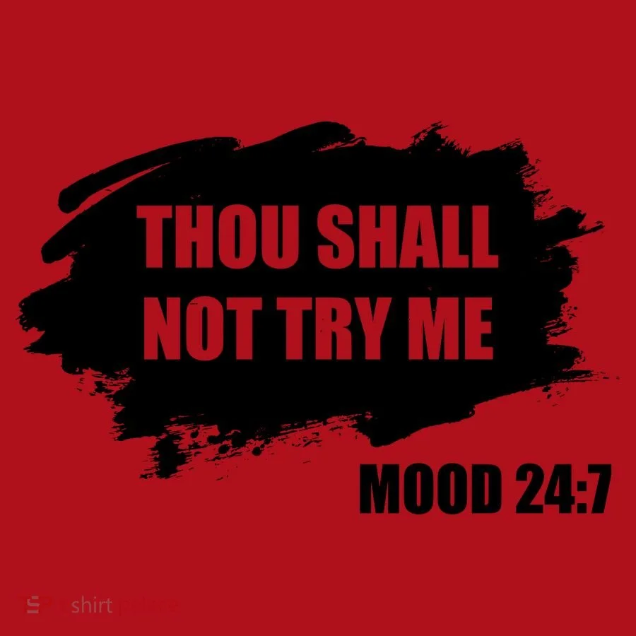 Thou Shall Not Try Me Christmas Stocking