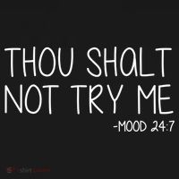 Thou Shalt Not Try Me Mood 24:7 USA-Made Doggie Bandana thumb 2