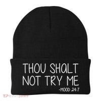 Thou Shalt Not Try Me Mood 24:7 Beanie thumb 0