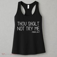 Thou Shalt Not Try Me Mood 24:7 Women's Tank Top thumb 3