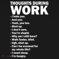Thoughts During Work Funny USA-Made Doggie Bandana thumb 2