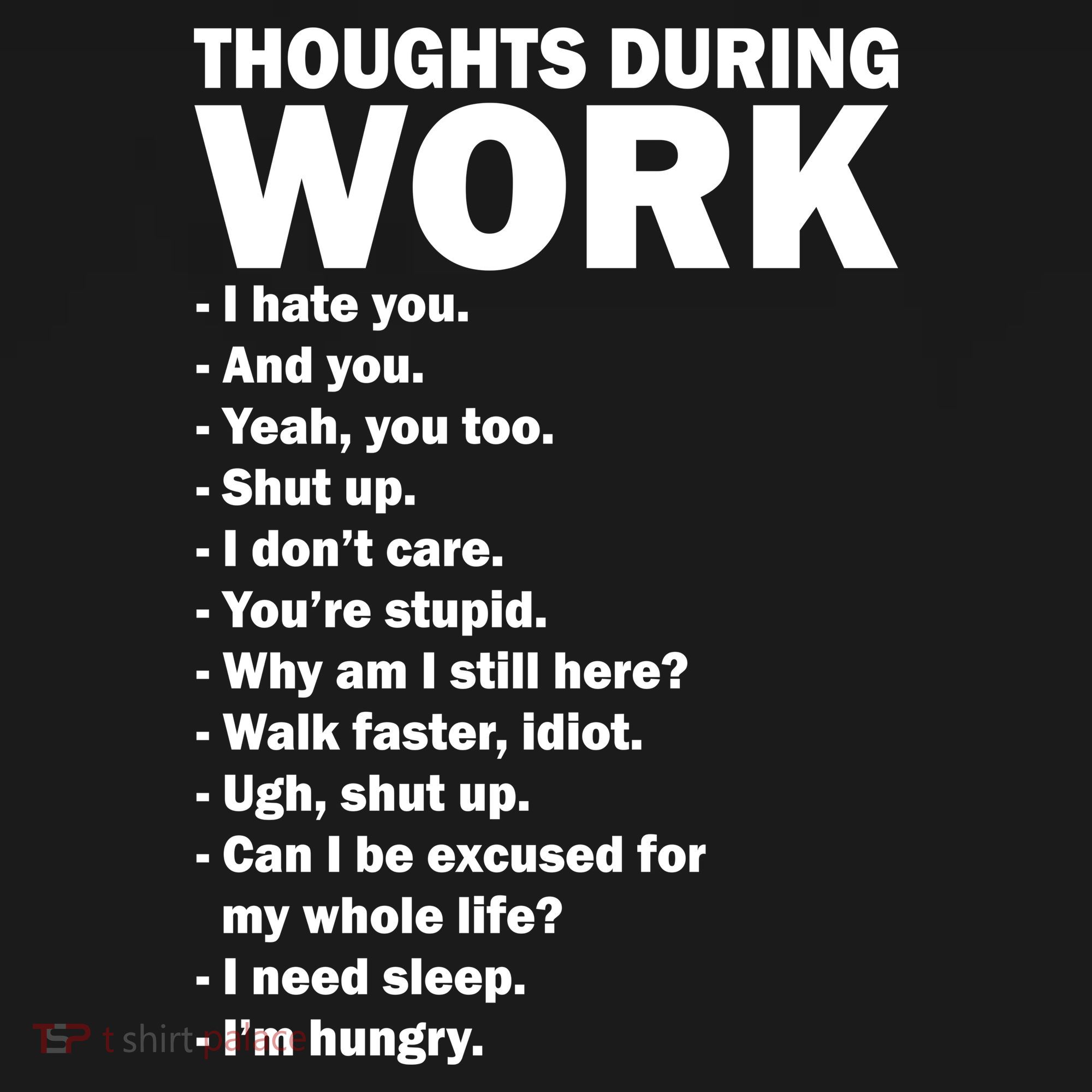 Thoughts During Work Funny USA-Made Doggie Bandana