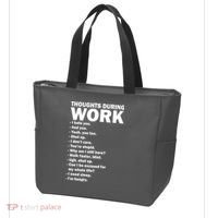 Thoughts During Work Funny Tote Bag thumb 3