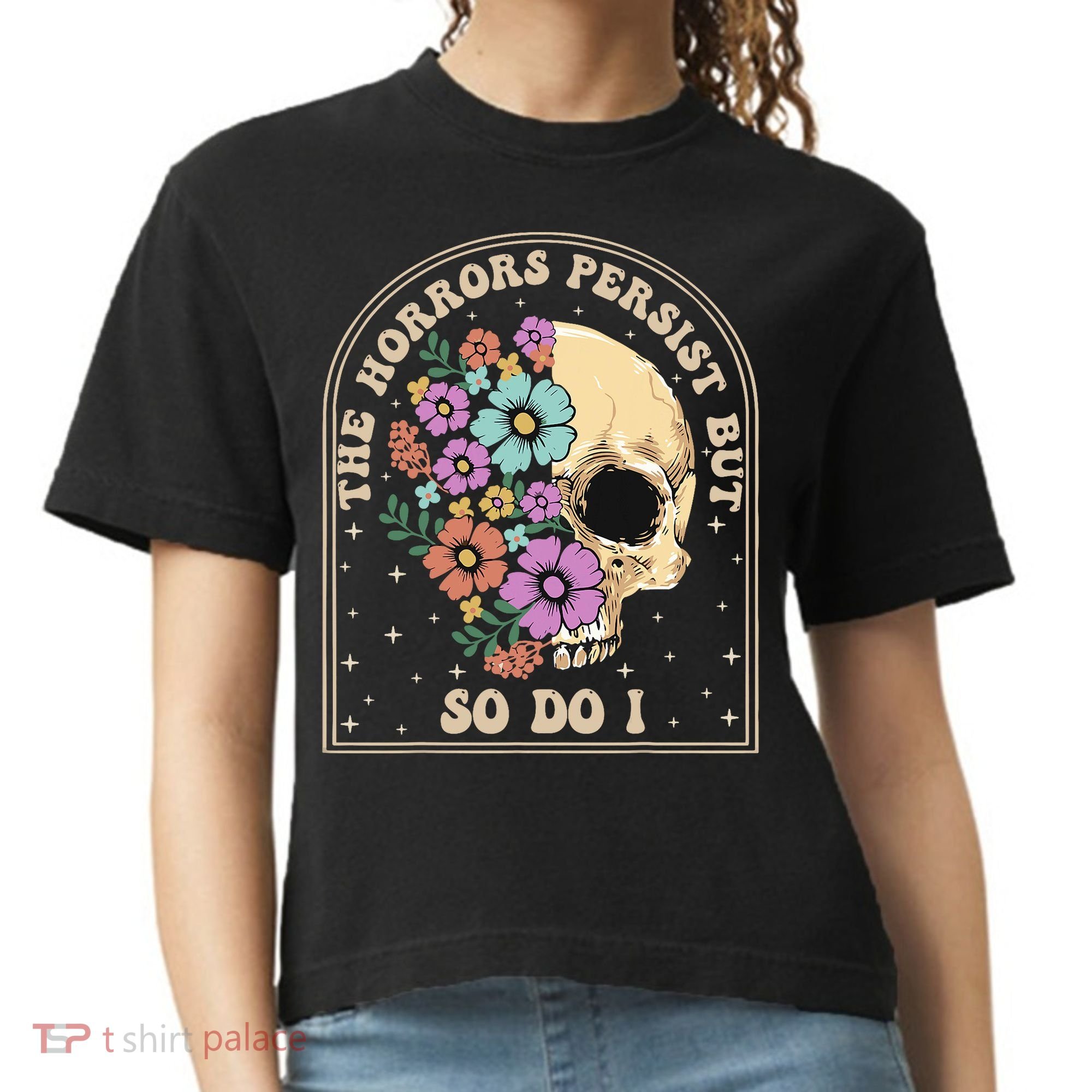 The Horrors Persist But So Do I Comfort Colors Boxy T-Shirt
