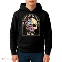 The Horrors Persist But So Do I Kids Hoodie thumb 4
