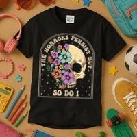 The Horrors Persist But So Do I Kids T-Shirt thumb 3