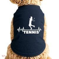 Tennis Heartbeat Pulse Tennis Player Athlete Doggie Tank thumb 0