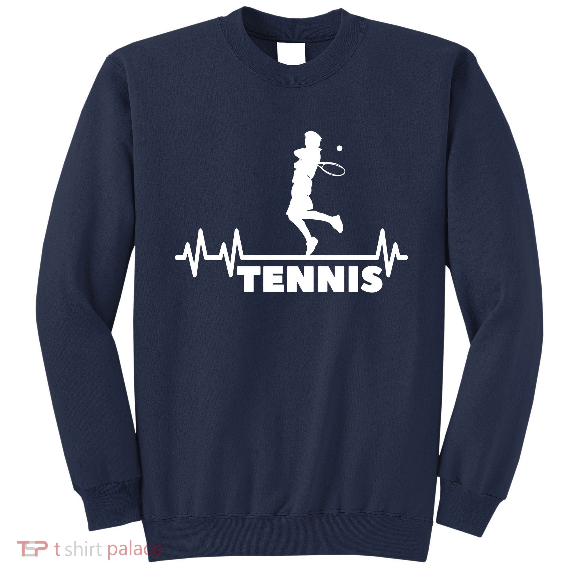 Tennis Heartbeat Pulse Tennis Player Athlete Sweatshirt