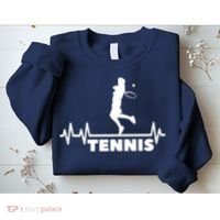 Tennis Heartbeat Pulse Tennis Player Athlete Sweatshirt thumb 2