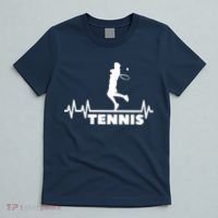Tennis Heartbeat Pulse Tennis Player Athlete T-Shirt thumb 5