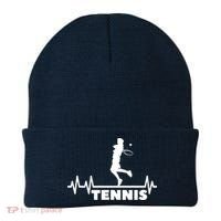 Tennis Heartbeat Pulse Tennis Player Athlete Beanie thumb 0