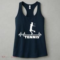 Tennis Heartbeat Pulse Tennis Player Athlete Women's Tank Top thumb 3