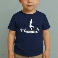 Tennis Heartbeat Pulse Tennis Player Athlete Toddler T-Shirt thumb 2