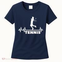 Tennis Heartbeat Pulse Tennis Player Athlete Women's T-Shirt thumb 0