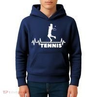 Tennis Heartbeat Pulse Tennis Player Athlete Kids Hoodie thumb 4