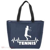 Tennis Heartbeat Pulse Tennis Player Athlete Tote Bag thumb 0