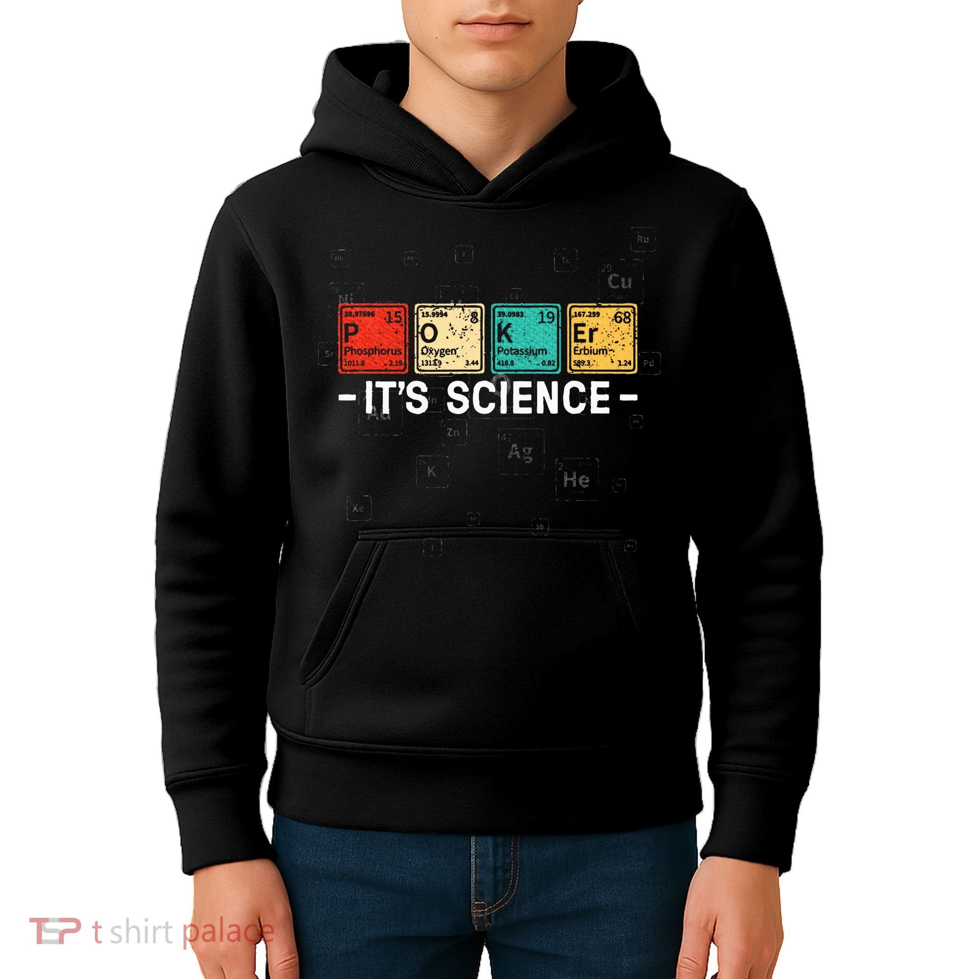 Texas HoldEm Poker ItS Science Funny Poker Player Kids Hoodie