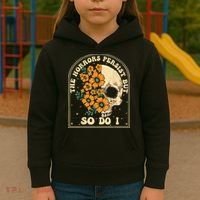 The Horrors Persist But So Do I Kids Hoodie thumb 3