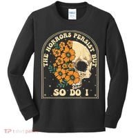 The Horrors Persist But So Do I Kids Long Sleeve Shirt thumb 0