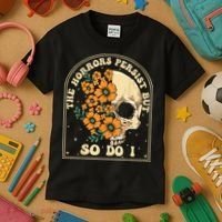 The Horrors Persist But So Do I Kids T-Shirt thumb 3