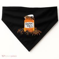 Tarantula Happy Pills Arthropod Arachnid Arachnophile USA-Made Doggie Bandana thumb 0