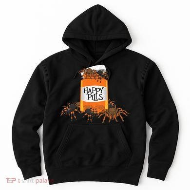 Tarantula Happy Pills Arthropod Arachnid Arachnophile Hoodie