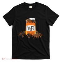 Tarantula Happy Pills Arthropod Arachnid Arachnophile T-Shirt thumb 0