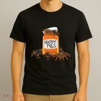 Tarantula Happy Pills Arthropod Arachnid Arachnophile T-Shirt thumb 3