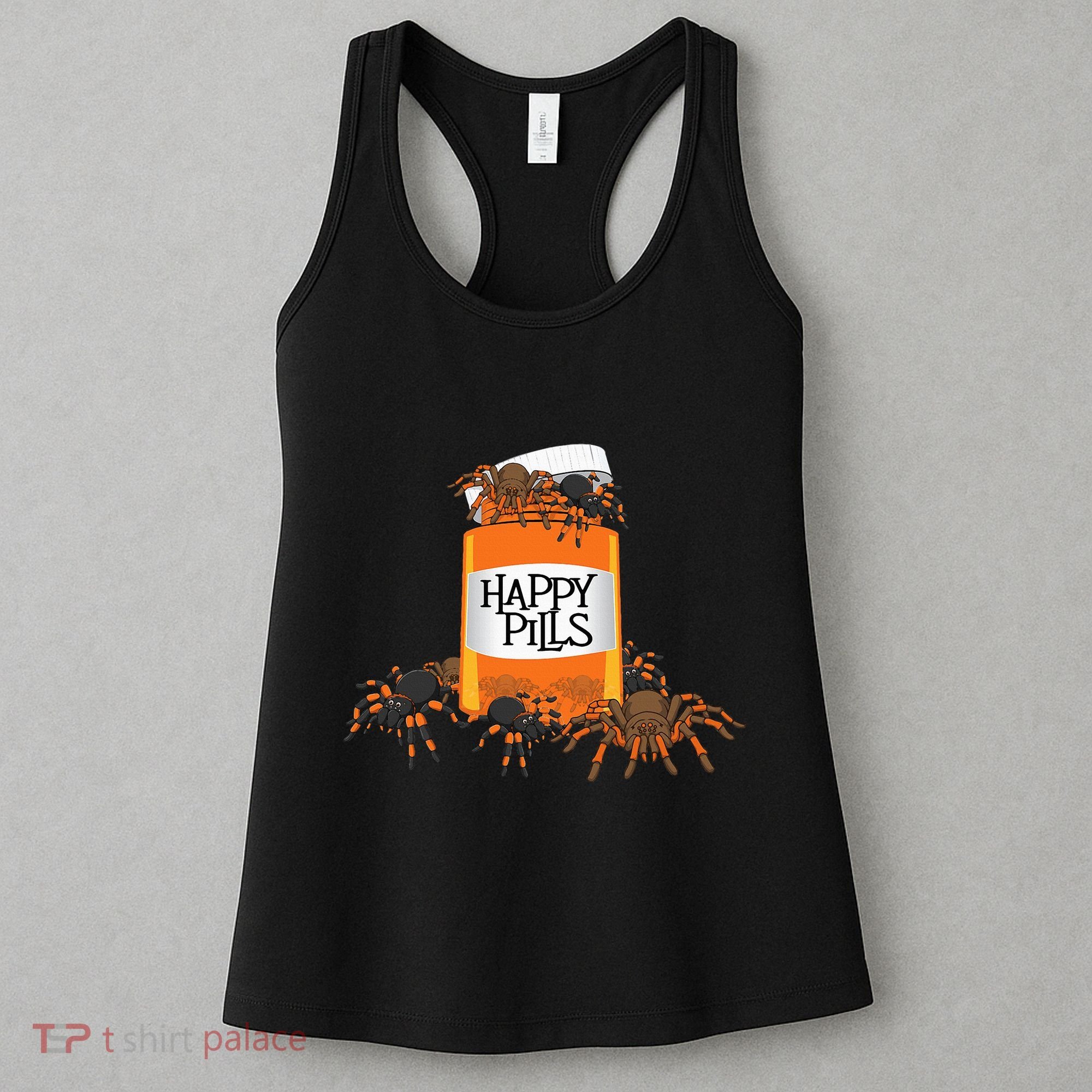 Tarantula Happy Pills Arthropod Arachnid Arachnophile Women's Tank Top