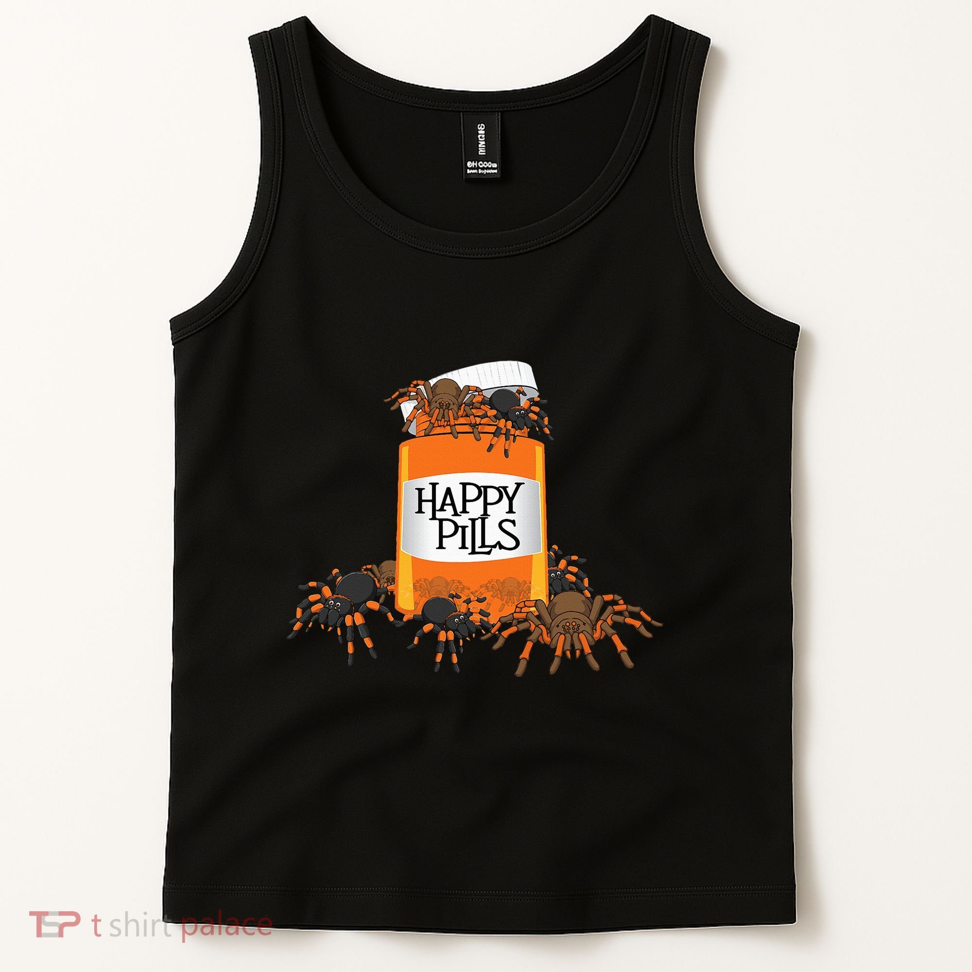 Tarantula Happy Pills Arthropod Arachnid Arachnophile Tank Top