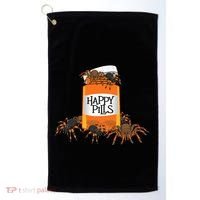 Tarantula Happy Pills Arthropod Arachnid Arachnophile Golf Towel thumb 0