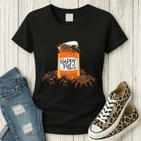 Tarantula Happy Pills Arthropod Arachnid Arachnophile Women's T-Shirt thumb 3