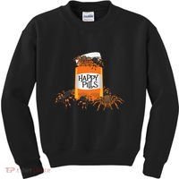 Tarantula Happy Pills Arthropod Arachnid Arachnophile Kids Sweatshirt thumb 0